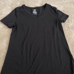 plain black tee